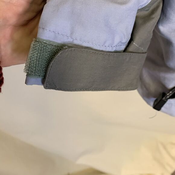 The North Face Light Blue Gray Hooded Shell Parka Jacket Size Medium - Picture 7 of 16